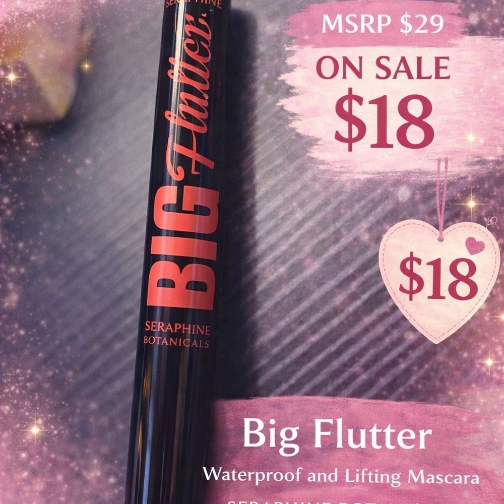Seraphine Botanicals Big Flutter Black Mascara